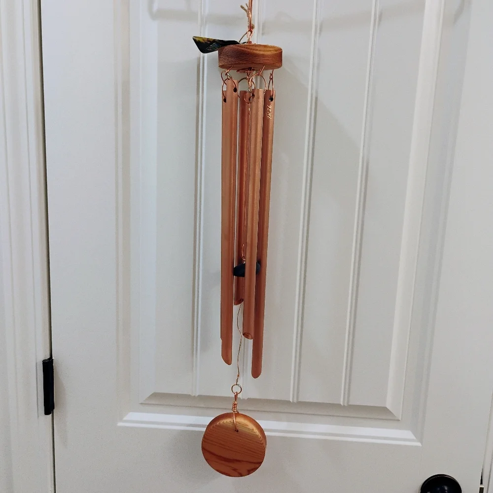 Copper Wind Chime Hanging Decor - Picture 1 of 10